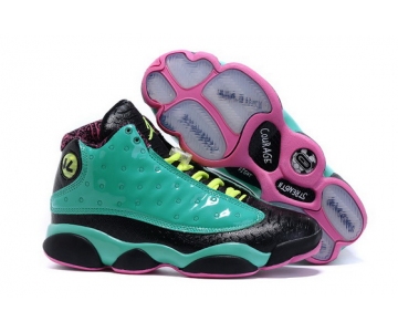 Wholesale Cheap Air Jordan 13 DB Doernbecher Green/black-pink