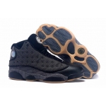 Wholesale Cheap Air Jordan 13 High QUAI 54 Shoes Black/grey-khaki