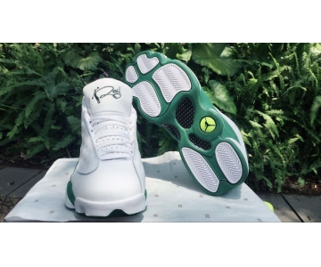 Wholesale Cheap Air Jordan 13 Ray Allen PE White/Green