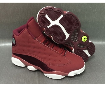 Wholesale Cheap Air Jordan 13 Retro Heiress Dark Red/White