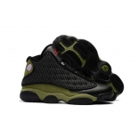 Wholesale Cheap Air Jordan 13 Retro Olive Black/Green-Red