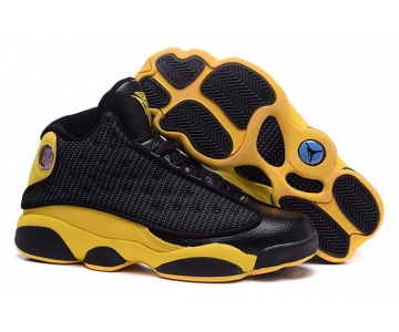 Wholesale Cheap Air Jordan 13 Retro Shoes Black/yellow