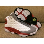 Wholesale Cheap Air Jordan 13 Retro Shoes Grey/toe-black-white