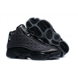 Wholesale Cheap Air Jordan 13 Wool All Black