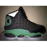 Wholesale Cheap Air Jordan XIII Ray Allen Shoes Black/Green-White