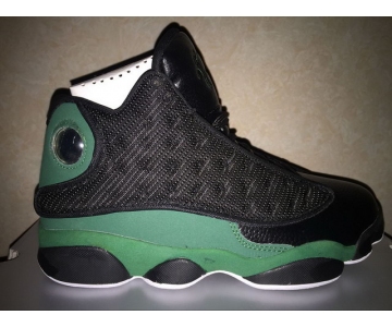 Wholesale Cheap Air Jordan XIII Ray Allen Shoes Black/Green-White