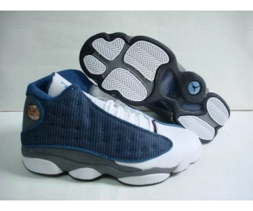 Wholesale Cheap Air jordan 13 Retro Shoes Blue/White