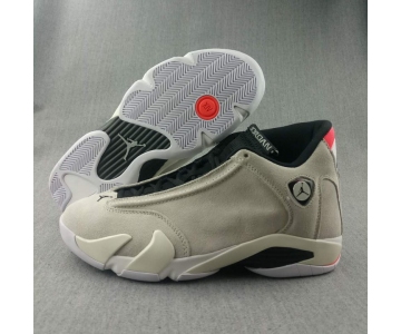 Wholesale Cheap Air Jordan 14 DESERT SAND Desert Sand/Black-White-Red