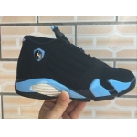 Wholesale Cheap Air Jordan 14 Retro Shoes Black/blue-white