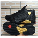 Wholesale Cheap Air Jordan 14 Retro Shoes Black/gold-red