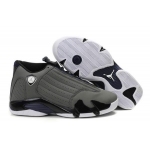 Wholesale Cheap Air Jordan 14 Retro Shoes Dark gray/Black