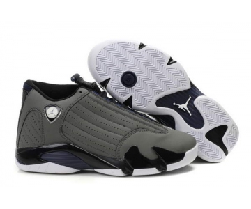 Wholesale Cheap Air Jordan 14 Retro Shoes Dark gray/Black