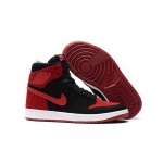 Wholesale Cheap Air Jordan 1 High Flyknit Banned Black/Varsity Red-White