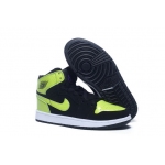 Wholesale Cheap Air Jordan 1 I Retro Shoes Black/green-white