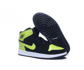 Wholesale Cheap Air Jordan 1 I Retro Shoes Black/green-white