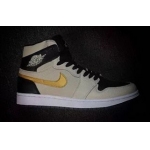 Wholesale Cheap Air Jordan 1 PRM Shoes White Grey/Black-Gold