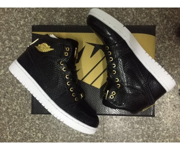 Wholesale Cheap Air Jordan 1 Pinnacle 24K black/Metallic gold-white