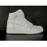 Wholesale Cheap Air Jordan 1 Pure Platinum White/Metallic Silver