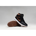 Wholesale Cheap Air Jordan 1 Retro Shoes Black/bronze