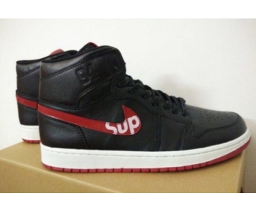 Wholesale Cheap Air Jordan 1 Retro Shoes Black/red-white