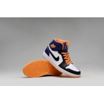 Wholesale Cheap Air Jordan 1 Retro Shoes Blue/orange-white-black