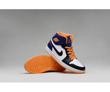 Wholesale Cheap Air Jordan 1 Retro Shoes Blue/orange-white-black