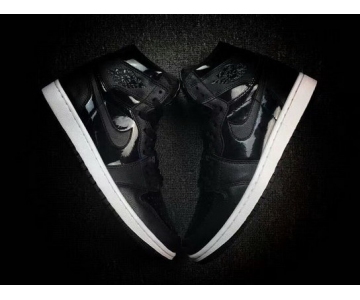 Wholesale Cheap Air Jordan 1 Retro Shoes Jet Black/Matte Black-White