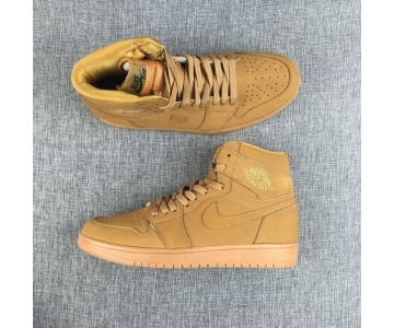 Wholesale Cheap Air Jordan 1 Wheat yellow Yellow