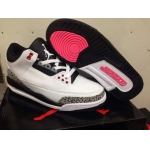Wholesale Cheap AIR JORDAN 3 RETRO INFRARED 23 Shoes White/Cement Grey-Infrared 23-Black