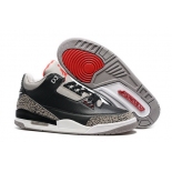 Wholesale Cheap Air Jordan 3 Black Cement Restocked Black/Cement-Red-White