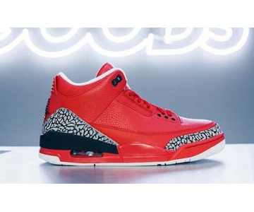 Wholesale Cheap Air Jordan 3 Grateful Red/Black-Gray Cement-White