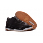 Wholesale Cheap Air Jordan 3 Retro Shoes Black/White-Brown