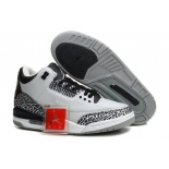 Wholesale Cheap Air Jordan 3 Retro Shoes wolf grey/black