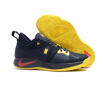 Wholesale Cheap Nike PG 2 Navy Yellow