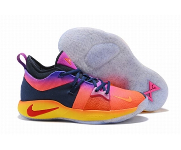 Wholesale Cheap Nike PG 2 Rainbow Yellow