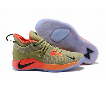 Wholesale Cheap Nike PG 2 Yellow Orange Black