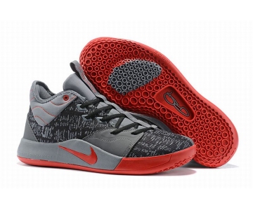 Wholesale Cheap Nike PG 3 Black Gray Red