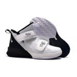 Wholesale Cheap Nike Lebron James Soldier 13 Women Shoes White Black