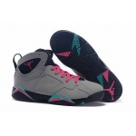 Wholesale Cheap Womens Air Jordan 7 Shoes Cool grey/pink-black