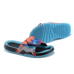 Wholesale Cheap Women's Jordan Hydro 7 Shoes Blue/orange-black