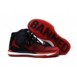 Wholesale Cheap Womens Air Jordan 31 BANNED Red/Black-White