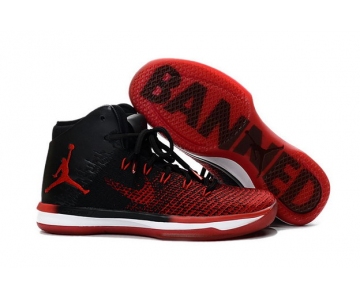 Wholesale Cheap Womens Air Jordan 31 BANNED Red/Black-White