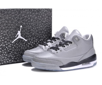 Wholesale Cheap Womens Jordan 3LAB5 GS Shoes silver/black