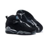 Wholesale Cheap Womens Air Jordan 8 Chrome Black/White-Grey