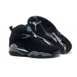 Wholesale Cheap Womens Air Jordan 8 Chrome Black/White-Grey