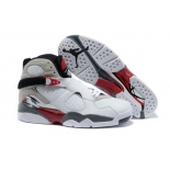 Wholesale Cheap Womens Air Jordan 8 Countdown Pack White/Gray-Red-Black