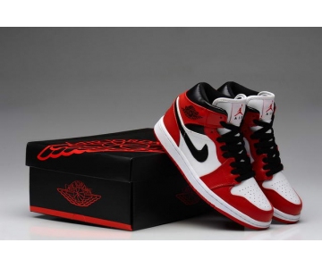 Wholesale Cheap Air Jordan 1 For Women Shoes White/Black/Red