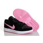 Wholesale Cheap Womens Air Jordan 1 Retro Shoes Black/pink