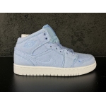 Wholesale Cheap Womens Air Jordan 1 Retro Shoes Ice Blue/White