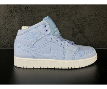 Wholesale Cheap Womens Air Jordan 1 Retro Shoes Ice Blue/White